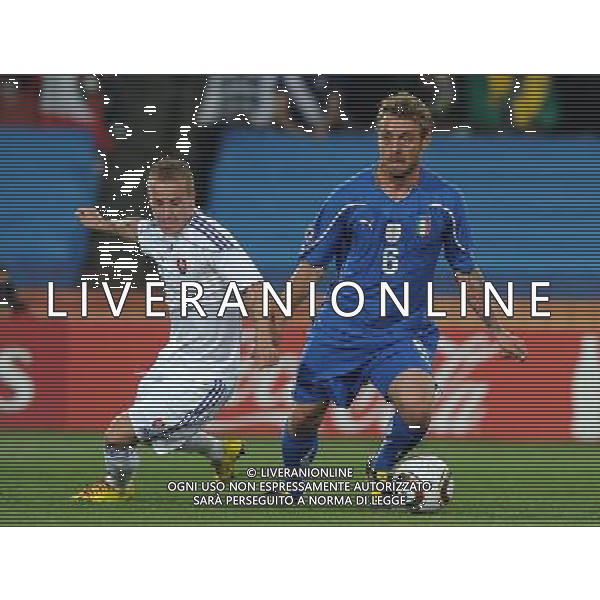 Fifa World Cup Sud Africa 2010 Match #41 Johannesburg (Ellis Park Stadium) - 24.06.2010 Slovacchia-Italia Nella Foto:Daniele DE ROSSI /Ph.Vitez-Ag. Aldo Liverani