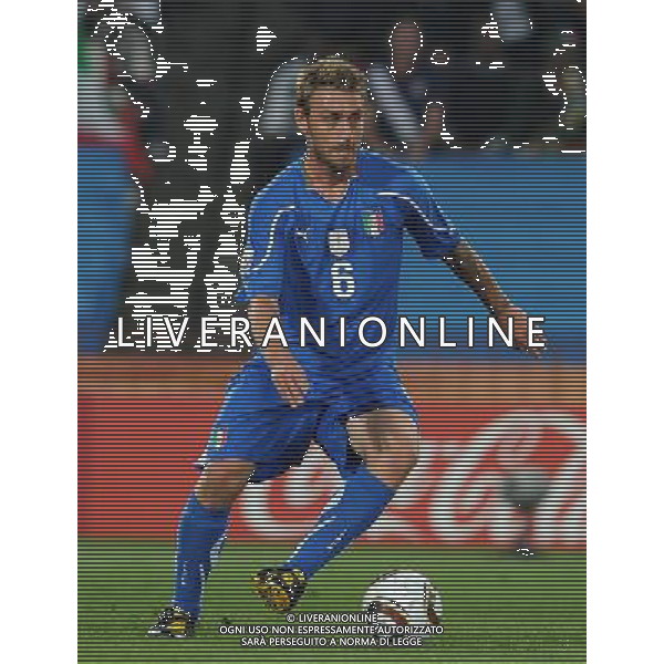 Fifa World Cup Sud Africa 2010 Match #41 Johannesburg (Ellis Park Stadium) - 24.06.2010 Slovacchia-Italia Nella Foto:Daniele DE ROSSI /Ph.Vitez-Ag. Aldo Liverani