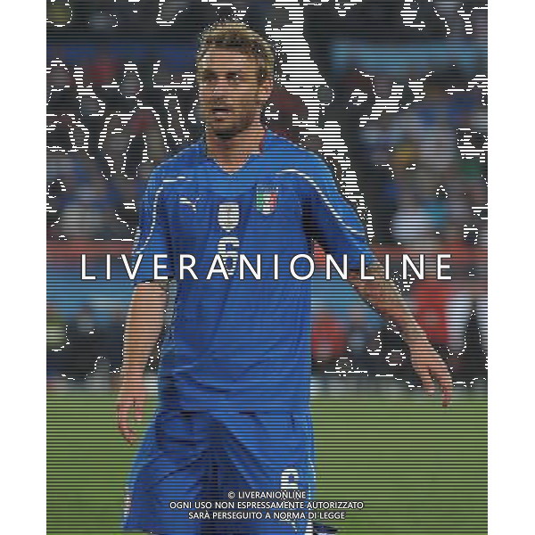 Fifa World Cup Sud Africa 2010 Match #41 Johannesburg (Ellis Park Stadium) - 24.06.2010 Slovacchia-Italia Nella Foto:Daniele DE ROSSI /Ph.Vitez-Ag. Aldo Liverani