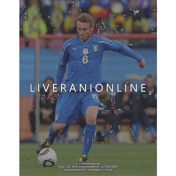 Fifa World Cup Sud Africa 2010 Match #41 Johannesburg (Ellis Park Stadium) - 24.06.2010 Slovacchia-Italia Nella Foto:Daniele DE ROSSI /Ph.Vitez-Ag. Aldo Liverani