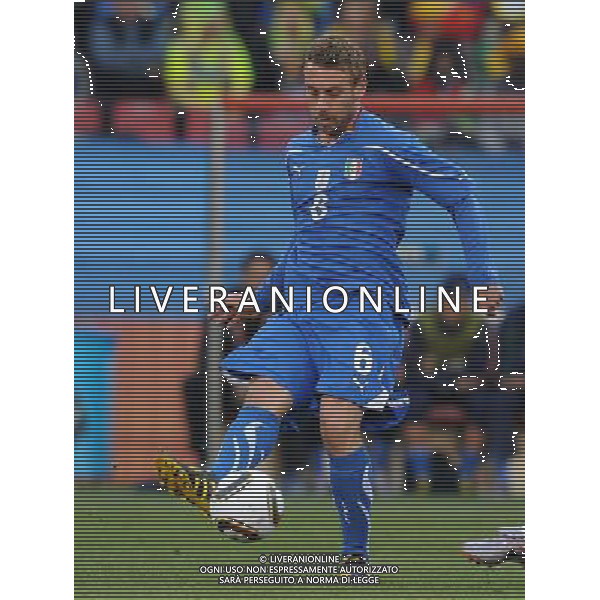 Fifa World Cup Sud Africa 2010 Match #41 Johannesburg (Ellis Park Stadium) - 24.06.2010 Slovacchia-Italia Nella Foto:Daniele DE ROSSI /Ph.Vitez-Ag. Aldo Liverani