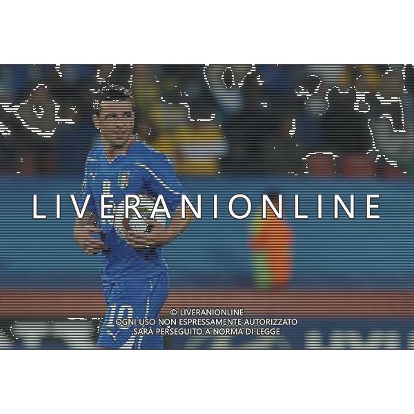 Fifa World Cup Sud Africa 2010 Match #41 Johannesburg (Ellis Park Stadium) - 24.06.2010 Slovacchia-Italia Nella Foto:Antonio DI NATALE /Ph.Vitez-Ag. Aldo Liverani