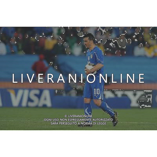 Fifa World Cup Sud Africa 2010 Match #41 Johannesburg (Ellis Park Stadium) - 24.06.2010 Slovacchia-Italia Nella Foto:Antonio DI NATALE /Ph.Vitez-Ag. Aldo Liverani