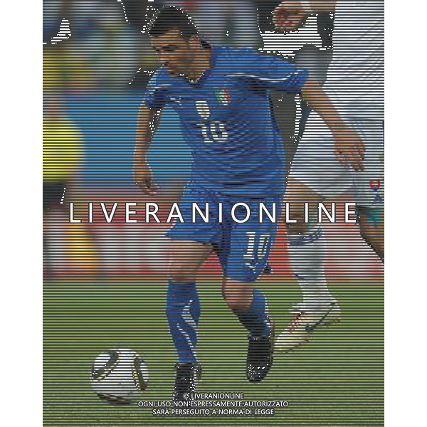 Fifa World Cup Sud Africa 2010 Match #41 Johannesburg (Ellis Park Stadium) - 24.06.2010 Slovacchia-Italia Nella Foto:Antonio DI NATALE /Ph.Vitez-Ag. Aldo Liverani