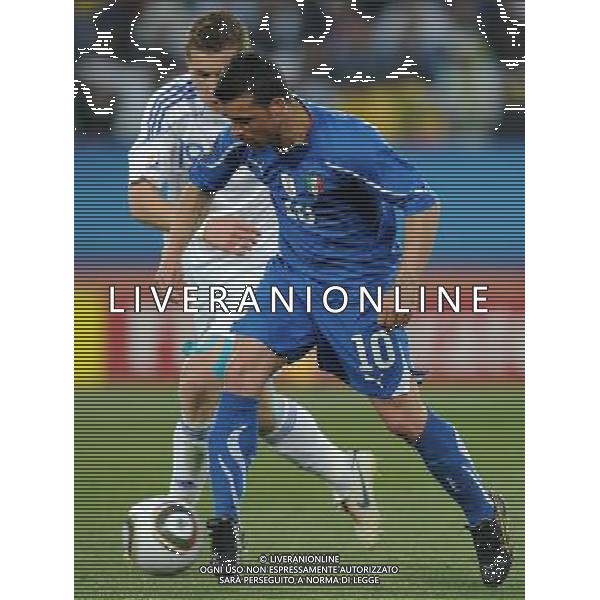 Fifa World Cup Sud Africa 2010 Match #41 Johannesburg (Ellis Park Stadium) - 24.06.2010 Slovacchia-Italia Nella Foto:Antonio DI NATALE /Ph.Vitez-Ag. Aldo Liverani