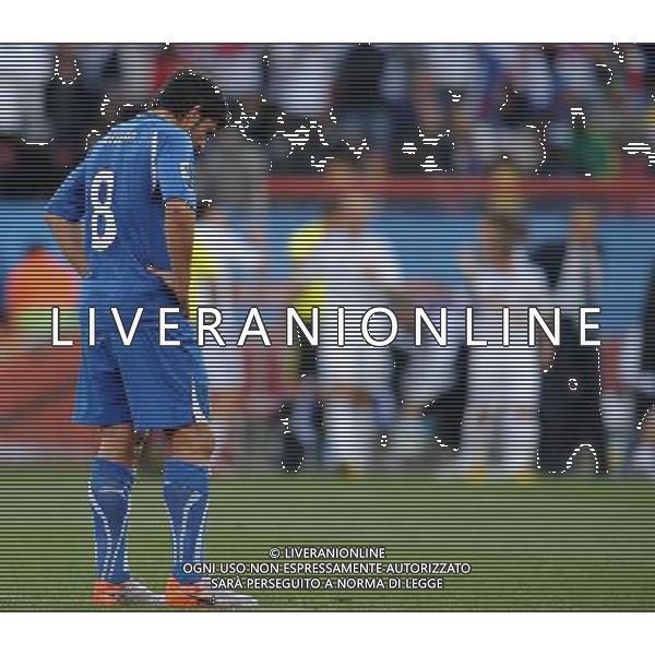 Fifa World Cup Sud Africa 2010 Match #41 Johannesburg (Ellis Park Stadium) - 24.06.2010 Slovacchia-Italia Nella Foto:Gennaro GATTUSO /Ph.Vitez-Ag. Aldo Liverani