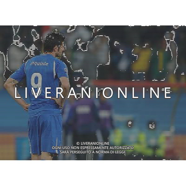 Fifa World Cup Sud Africa 2010 Match #41 Johannesburg (Ellis Park Stadium) - 24.06.2010 Slovacchia-Italia Nella Foto:Vincenzo IAQUINTA /Ph.Vitez-Ag. Aldo Liverani