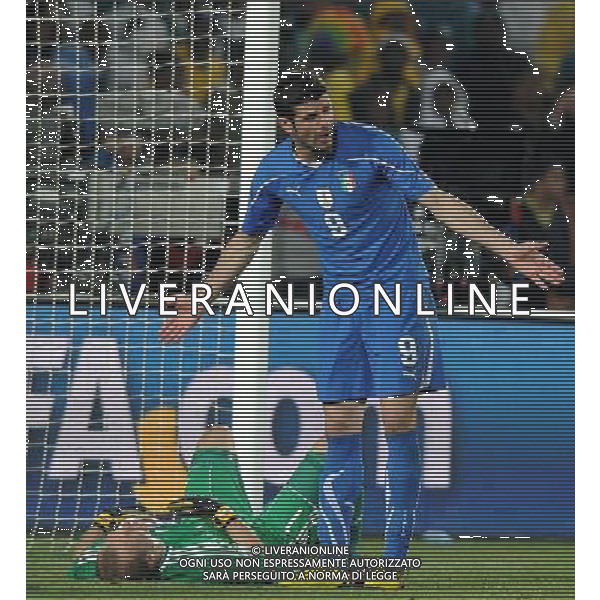 Fifa World Cup Sud Africa 2010 Match #41 Johannesburg (Ellis Park Stadium) - 24.06.2010 Slovacchia-Italia Nella Foto:Vincenzo IAQUINTA /Ph.Vitez-Ag. Aldo Liverani