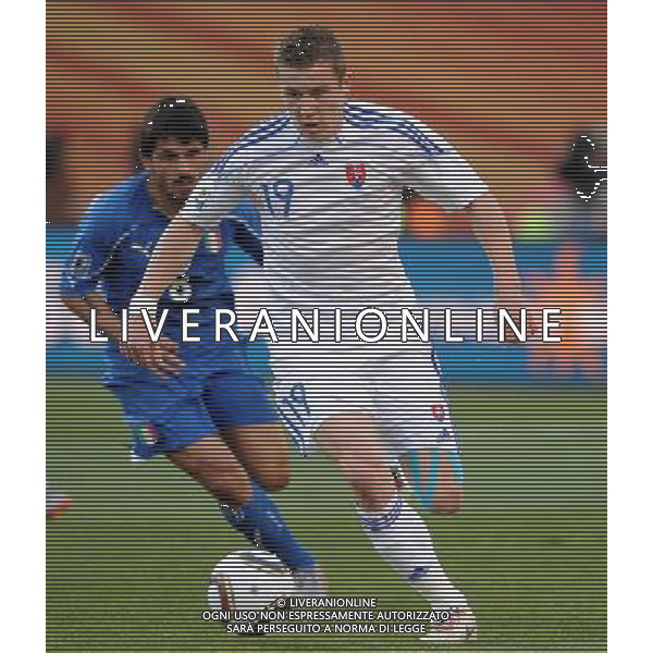 Fifa World Cup Sud Africa 2010 Match #41 Johannesburg (Ellis Park Stadium) - 24.06.2010 Slovacchia-Italia Nella Foto:Juraj KUCKA /Ph.Vitez-Ag. Aldo Liverani