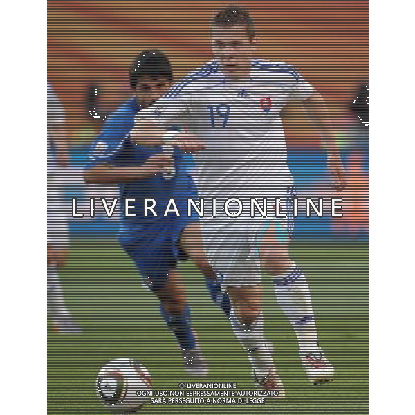 Fifa World Cup Sud Africa 2010 Match #41 Johannesburg (Ellis Park Stadium) - 24.06.2010 Slovacchia-Italia Nella Foto:Juraj KUCKA /Ph.Vitez-Ag. Aldo Liverani