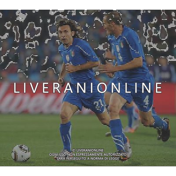 Fifa World Cup Sud Africa 2010 Match #41 Johannesburg (Ellis Park Stadium) - 24.06.2010 Slovacchia-Italia Nella Foto:Andrea PIRLO-Giorgio CHIELLINI /Ph.Vitez-Ag. Aldo Liverani