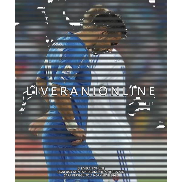 Fifa World Cup Sud Africa 2010 Match #41 Johannesburg (Ellis Park Stadium) - 24.06.2010 Slovacchia-Italia Nella Foto:Fabio QUAGLIARELLA /Ph.Vitez-Ag. Aldo Liverani