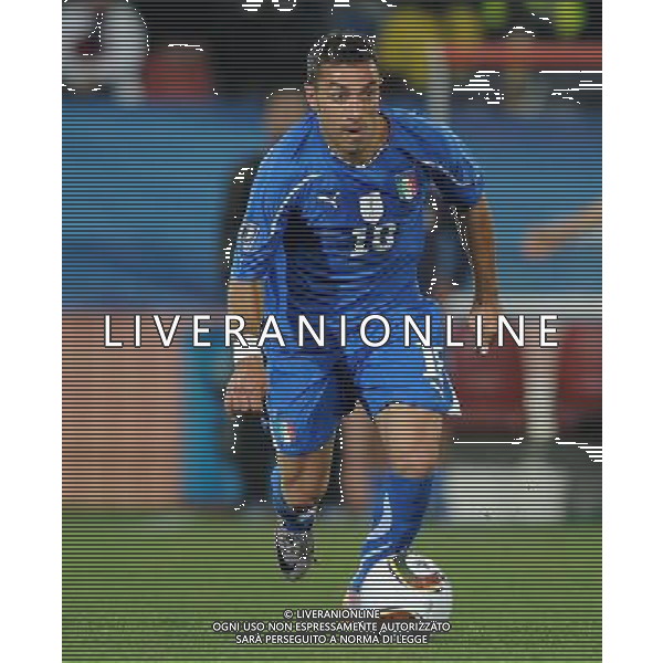 Fifa World Cup Sud Africa 2010 Match #41 Johannesburg (Ellis Park Stadium) - 24.06.2010 Slovacchia-Italia Nella Foto:Fabio QUAGLIARELLA /Ph.Vitez-Ag. Aldo Liverani