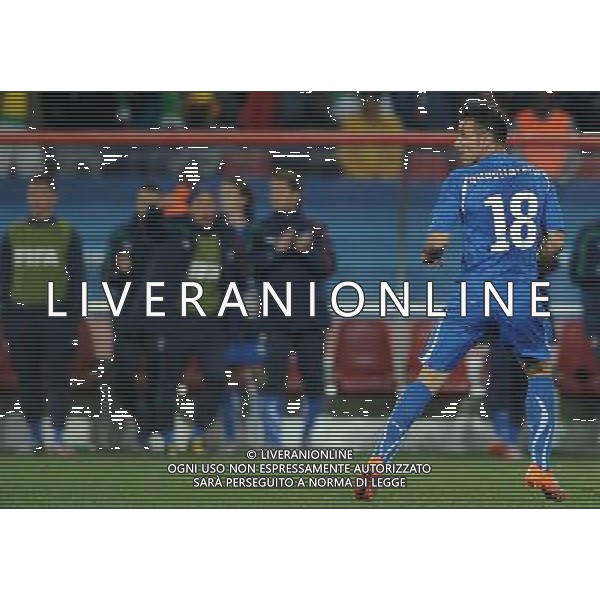 Fifa World Cup Sud Africa 2010 Match #41 Johannesburg (Ellis Park Stadium) - 24.06.2010 Slovacchia-Italia Nella Foto:Fabio QUAGLIARELLA /Ph.Vitez-Ag. Aldo Liverani