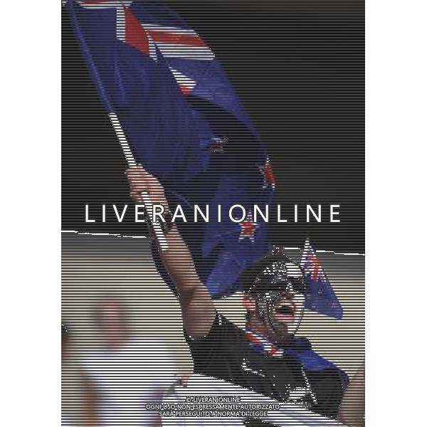 (100624) -- POLOKWANE, June 24, 2010 -- A New Zealand\'s supporter reacts prior to the 2010 World Cup Group F soccer match between Paraguay and New Zealand at Peter Mokaba stadium in Polokwane, South Africa, June 24, 2010. Li Ga) (kh) ©Photoshot/Agenzia Aldo Liverani Sas - ITALY ONLY: PARAGUAY - NUOVA ZELANDA FIFA WORLD CUP CAMPIONATI MONDIALI SUD AFRICA 2010