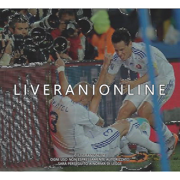 (100624) -- JOHANNESBURG, June 24, 2010 -- Slovakia\'s players celebrate their second scoring during the 2010 World Cup Group F soccer match against Italy at Ellis Park stadium in Johannesburg, South Africa, June 24, 2010. Slovakia won 3-2 and progressed to the next round. Wang Yuguo) (kh) ©Photoshot/Agenzia Aldo Liverani Sas - ITALY ONLY: SLOVACCHIA - ITALIA FIFA WORLD CUP CAMPIONATI MONDIALI SUD AFRICA 2010