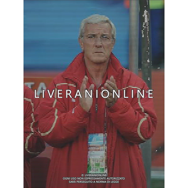 (100624) -- JOHANNESBURG, June 24, 2010 -- Italy\'s coach Marcello Lippi reacts during the 2010 World Cup Group F soccer match against Slovakia at Ellis Park stadium in Johannesburg, South Africa, June 24, 2010. Guo Yong) (kh) ©Photoshot/Agenzia Aldo Liverani Sas - ITALY ONLY: SLOVACCHIA - ITALIA FIFA WORLD CUP CAMPIONATI MONDIALI SUD AFRICA 2010
