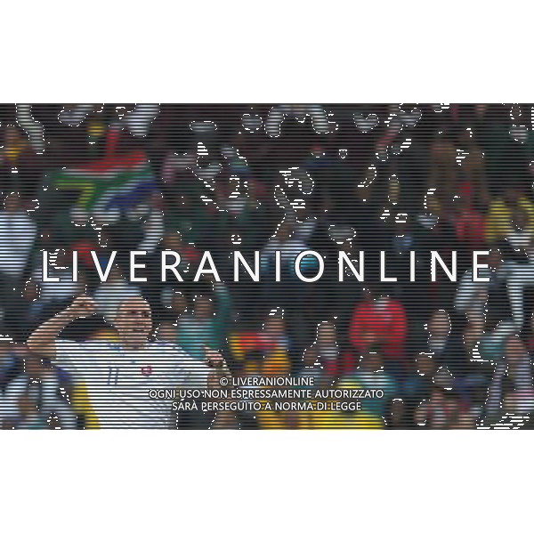 (100624) -- JOHANNESBURG, June 24, 2010 -- Slovakia\'s Robert Vittek celebrates his scoring during the 2010 World Cup Group F soccer match against Italy at Ellis Park stadium in Johannesburg, South Africa, June 24, 2010. Wang Yuguo) (kh) ©Photoshot/Agenzia Aldo Liverani Sas - ITALY ONLY: SLOVACCHIA - ITALIA FIFA WORLD CUP CAMPIONATI MONDIALI SUD AFRICA 2010