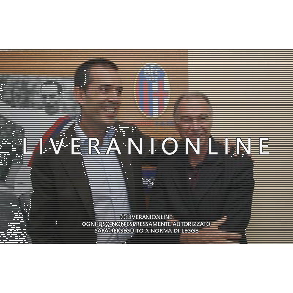 CASTELDEBOLE BOLOGNA 25/06/2010 NELLA FOTO SERGIO PORCEDDA IL NUOVO PRESIDENTE DEL BOLOGNA CALCIO - nella foto: PORCEDDA e SILVINO MARRAS ( avvocato) FOTO GIANNI SCHICCHI-AG ALDO LIVERANI