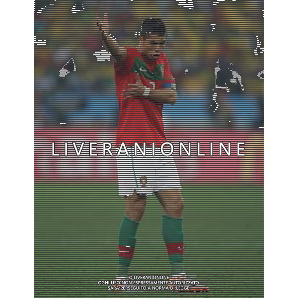 PORTOGALLO - BRASILE CAMPIONATI MONDIALI SUDAFRICA 2010 FIFA WORLD CUP SOUTH AFRICA, Match 45, 25/06/2010 POR-BRA, Portugal-Brazil, Portugal-Brasilien, nella foto CRISTIANO RONALDO copyright by firo sportphoto/Agenzia Aldo Liverani Sas ITALY ONLY - EDITORIAL USE ONLY -