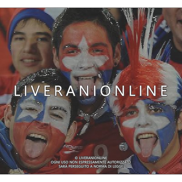 Fifa World Cup Sud Africa 2010 Match #47 Tshwane/Pretoria (Lotus Versfeld Stadium) - 25.06.2010 Cile-Spagna Nella Foto: TIFOSI /Ph.Vitez-Ag. Aldo Liverani