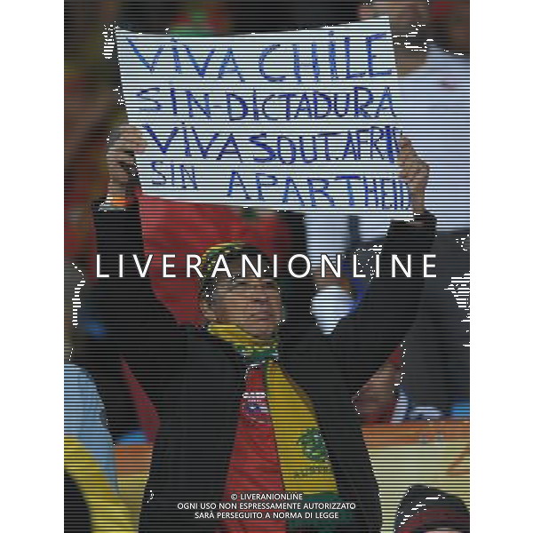 Fifa World Cup Sud Africa 2010 Match #47 Tshwane/Pretoria (Lotus Versfeld Stadium) - 25.06.2010 Cile-Spagna Nella Foto: TIFOSI /Ph.Vitez-Ag. Aldo Liverani