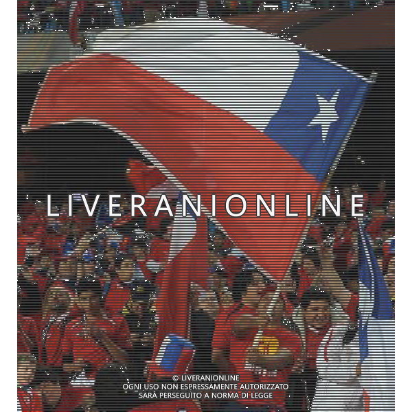 Fifa World Cup Sud Africa 2010 Match #47 Tshwane/Pretoria (Lotus Versfeld Stadium) - 25.06.2010 Cile-Spagna Nella Foto: TIFOSI /Ph.Vitez-Ag. Aldo Liverani