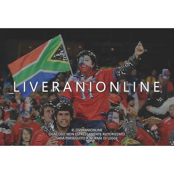 Fifa World Cup Sud Africa 2010 Match #47 Tshwane/Pretoria (Lotus Versfeld Stadium) - 25.06.2010 Cile-Spagna Nella Foto: TIFOSI /Ph.Vitez-Ag. Aldo Liverani