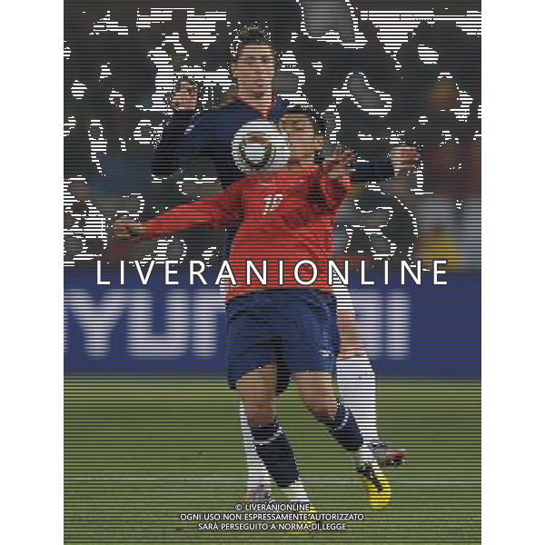 Fifa World Cup Sud Africa 2010 Match #47 Tshwane/Pretoria (Lotus Versfeld Stadium) - 25.06.2010 Cile-Spagna Nella Foto:jara torres /Ph.Vitez-Ag. Aldo Liverani