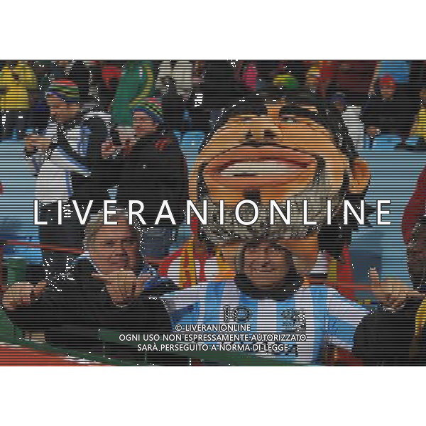 Fifa World Cup Sud Africa 2010 Match #47 Tshwane/Pretoria (Lotus Versfeld Stadium) - 25.06.2010 Cile-Spagna Nella Foto:tifoso /Ph.Vitez-Ag. Aldo Liverani