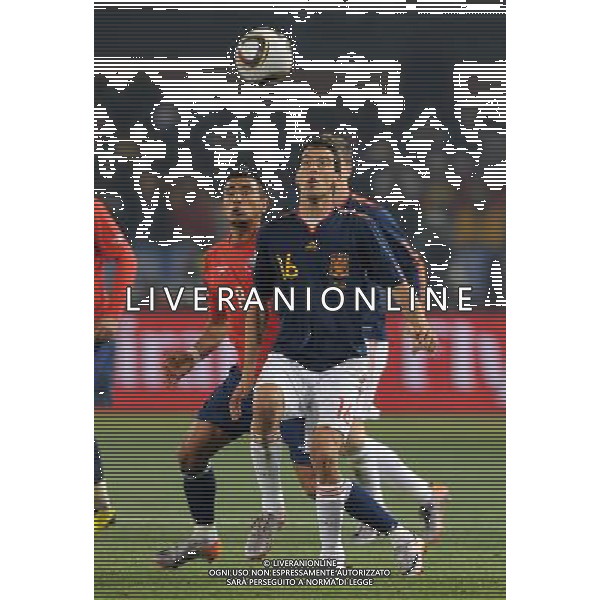 Fifa World Cup Sud Africa 2010 Match #47 Tshwane/Pretoria (Lotus Versfeld Stadium) - 25.06.2010 Cile-Spagna Nella Foto:busquets-vidal /Ph.Vitez-Ag. Aldo Liverani