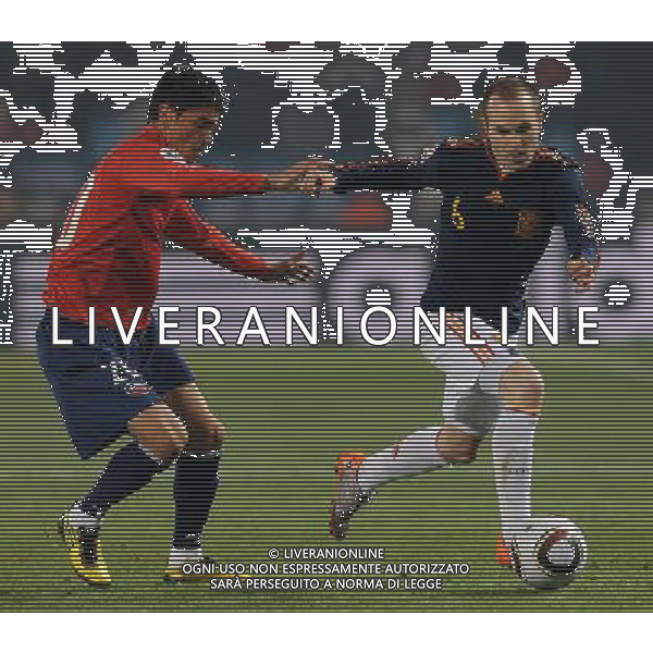 Fifa World Cup Sud Africa 2010 Match #47 Tshwane/Pretoria (Lotus Versfeld Stadium) - 25.06.2010 Cile-Spagna Nella Foto:iniesta-millar /Ph.Vitez-Ag. Aldo Liverani