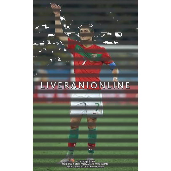 CALCIO SPORT 25.06.2010 COPPA DEL MONDO 2010 WM 2010 Sudafrica, 2010 FIFA WORLD CUP SOUTH AFRICA, Match 45, portogallo brasile POR-BRA, Portugal-Brazil, Portugal-Brasilien, 0:0 nella foto CRISTIANO RONALDO ph firo/ ALDO LIVERANI SAS