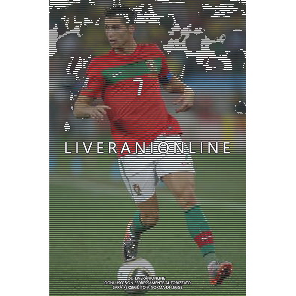 CALCIO SPORT 25.06.2010 COPPA DEL MONDO 2010 WM 2010 Sudafrica, 2010 FIFA WORLD CUP SOUTH AFRICA, Match 45, portogallo brasile POR-BRA, Portugal-Brazil, Portugal-Brasilien, 0:0 nella foto CRISTIANO RONALDO ph firo/ ALDO LIVERANI SAS