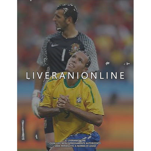 (100625) -- DURBAN, June 25, 2010 -- Brazil\'s Luis Fabiano reacts during the Group G last round match against Portugal at 2010 FIFA World Cup, at Moses Mabhida stadium in Durban, South Africa, on June 25, 2010. Liao Yujie) (dl) MONDIALI DI CALCIO SUDAFRICA 2010 PORTOGALLO BRASILE CALCIO SPORT ©PHOTOSHOT/ALDO LIVERANI ITALY ONLY