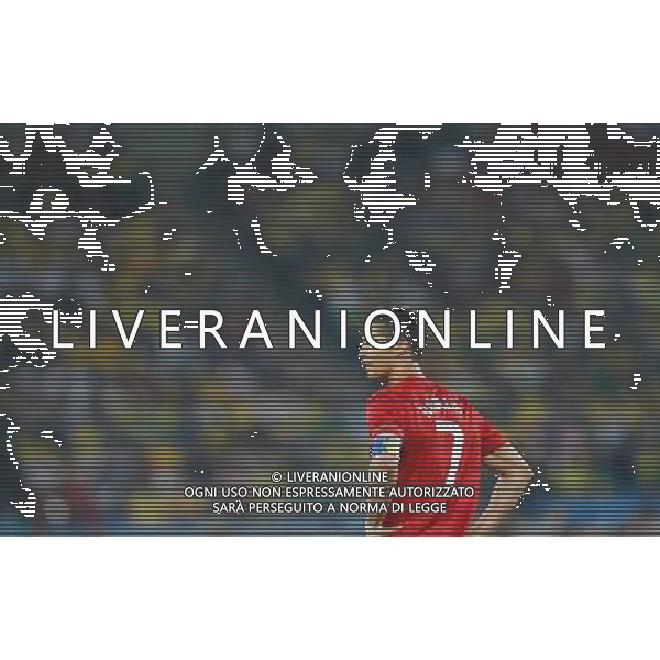 (100625) -- DURBAN, June 25, 2010 -- Cristiano Ronaldo reacts during the Group G last round match against Brazil at 2010 FIFA World Cup, at Moses Mabhida stadium in Durban, South Africa, on June 25, 2010. The match tied 0-0. Both Brazil and Portugal are qualified for the round of 16. Liao Yujie) (dl) MONDIALI DI CALCIO SUDAFRICA 2010 PORTOGALLO BRASILE CALCIO SPORT ©PHOTOSHOT/ALDO LIVERANI ITALY ONLY