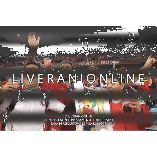 (100626) -- TSHWANE, June 26, 2010 -- Fans cheer for Chile prior to the Group H last round match between Chile and Spain at 2010 FIFA World Cup, at Loftus Verfeld stadium in Tshwane, South Africa, on June 25, 2010. Xing Guangli) (fym) CILE SPAGNA MONDIALI SUDAFRICA 2010 ©PHOTOSHOT/ALDO LIVERANI ONLY ITALY