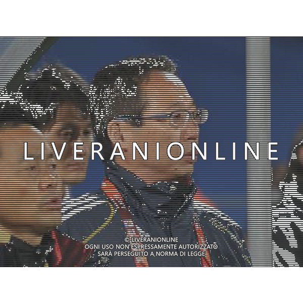 (100625) -- RUSTENBURG, June 25, 2010 () -- Japan\'s head coach Takeshi Okada (R) reacts during the Group E last round match against Denmark at 2010 FIFA World Cup, at Royal Bafokeng stadium in Rustenburg, South Africa, on June 24, 2010. Japan won 3-1 and qualifies for the next round. (/Xu Suhui) (dl) CALCIO SPORT DANIMARCA GIAPPONE MONDIALI DI CALCIO SUDAFRICA 2010 ©PHOTSHOT/ALDO LIVERANI ITALY ONLY