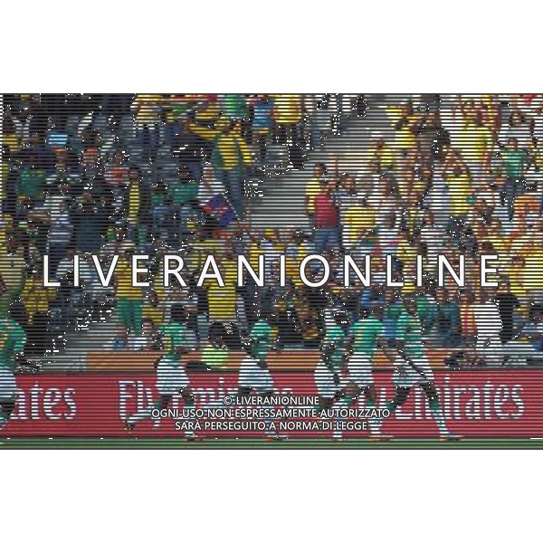 (100625) -- NELSPRUIT, June 25, 2010 -- Players of Cote d\'Ivoire celebrate their scoring during the Group G last round match against People\'s Republic of Korea (DPRK) at 2010 FIFA World Cup, at Mbombela Stadium in Nelspruit, South Africa, on June 25, 2010. Wang Yuguo)(fym) COSTA D\'AVORIO COREA DEL NORD FIFA WORLD CUP 2010 SUDAFRICA CALCIO SPORT ©PHOTOSHOT/ALDO LIVERANI ITALY ONLY