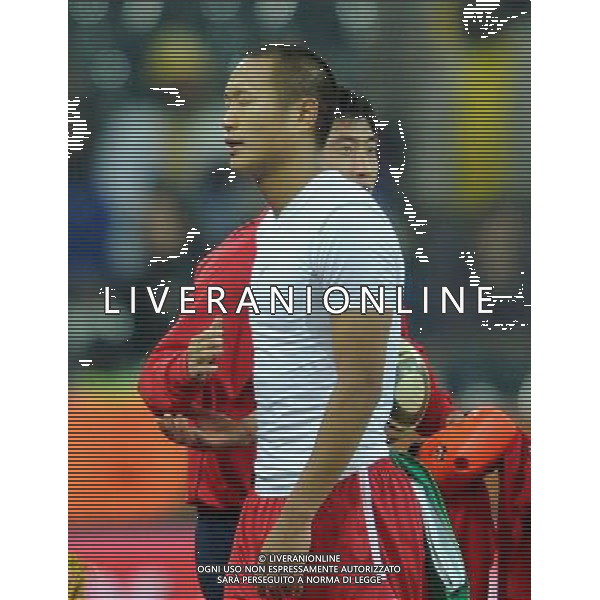 (100626) -- NELSPRUIT, June 26, 2010 -- Jong Tae-Se of Democratic People\'s Republic of Korea (DPRK) leaves the field after the Group G last round match against Cote d\'Ivoire at 2010 FIFA World Cup, at Mbombela Stadium in Nelspruit, South Africa, on June 25, 2010. Cote d\'Ivoire won 3-0 and both teams failed to progress to the next round. Wang Yuguo)(fym) COSTA D\'AVORIO COREA DEL NORD FIFA WORLD CUP 2010 SUDAFRICA CALCIO SPORT ©PHOTOSHOT/ALDO LIVERANI ITALY ONLY