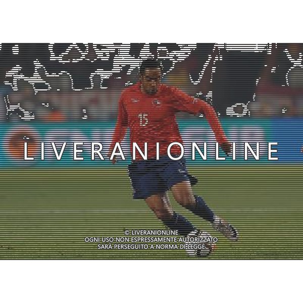 Fifa World Cup Sud Africa 2010 Match #47 Tshwane/Pretoria (Lotus Versfeld Stadium) - 25.06.2010 Cile-Spagna Nella Foto:Jean BEAUSEJOUR /Ph.Vitez-Ag. Aldo Liverani