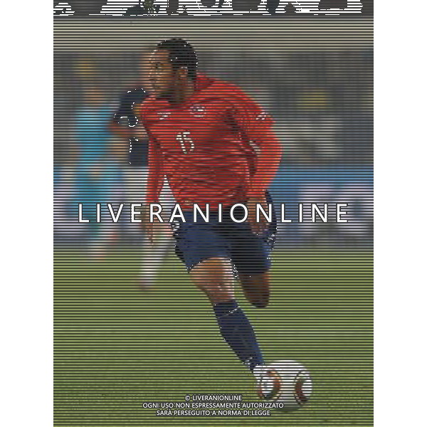 Fifa World Cup Sud Africa 2010 Match #47 Tshwane/Pretoria (Lotus Versfeld Stadium) - 25.06.2010 Cile-Spagna Nella Foto:Jean BEAUSEJOUR /Ph.Vitez-Ag. Aldo Liverani