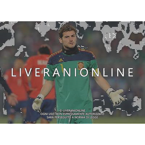 Fifa World Cup Sud Africa 2010 Match #47 Tshwane/Pretoria (Lotus Versfeld Stadium) - 25.06.2010 Cile-Spagna Nella Foto:Iker CASILLAS /Ph.Vitez-Ag. Aldo Liverani