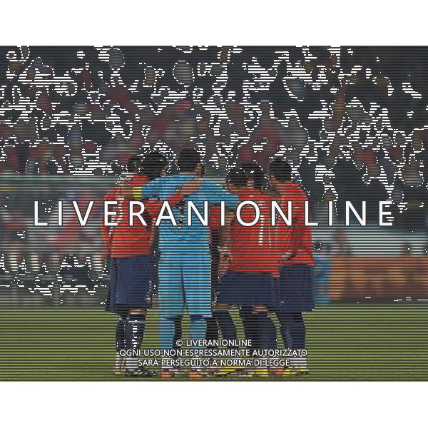 Fifa World Cup Sud Africa 2010 Match #47 Tshwane/Pretoria (Lotus Versfeld Stadium) - 25.06.2010 Cile-Spagna Nella Foto:Cile Squadra /Ph.Vitez-Ag. Aldo Liverani