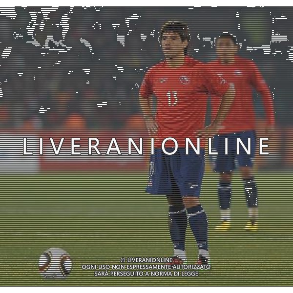 Fifa World Cup Sud Africa 2010 Match #47 Tshwane/Pretoria (Lotus Versfeld Stadium) - 25.06.2010 Cile-Spagna Nella Foto:Marco ESTRADA /Ph.Vitez-Ag. Aldo Liverani