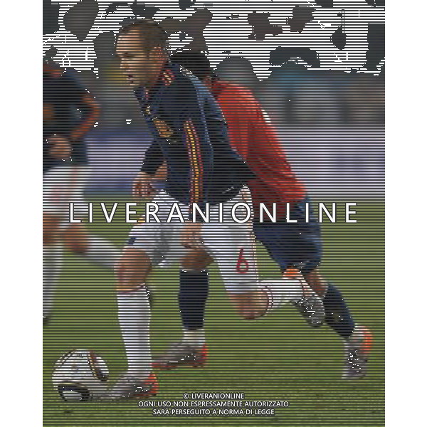 Fifa World Cup Sud Africa 2010 Match #47 Tshwane/Pretoria (Lotus Versfeld Stadium) - 25.06.2010 Cile-Spagna Nella Foto:Andres INIESTA /Ph.Vitez-Ag. Aldo Liverani