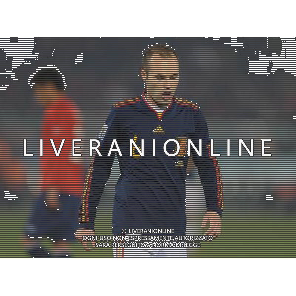 Fifa World Cup Sud Africa 2010 Match #47 Tshwane/Pretoria (Lotus Versfeld Stadium) - 25.06.2010 Cile-Spagna Nella Foto:Andres INIESTA /Ph.Vitez-Ag. Aldo Liverani