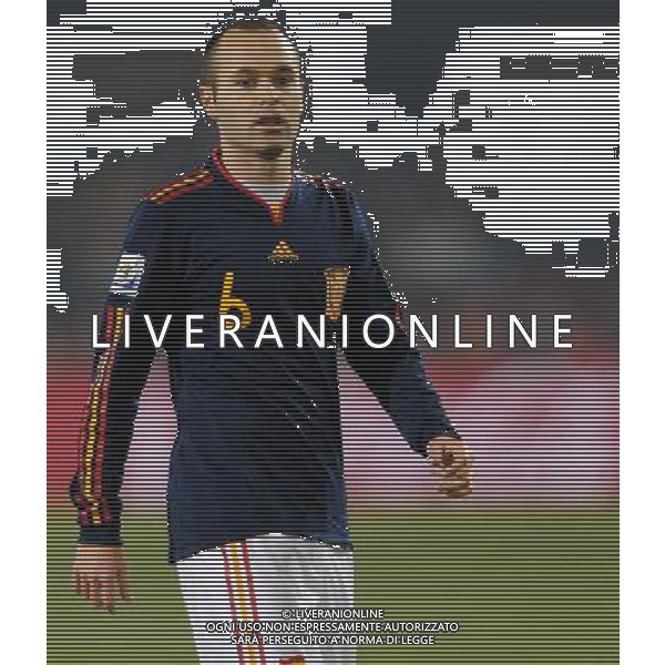 Fifa World Cup Sud Africa 2010 Match #47 Tshwane/Pretoria (Lotus Versfeld Stadium) - 25.06.2010 Cile-Spagna Nella Foto:Andres INIESTA /Ph.Vitez-Ag. Aldo Liverani