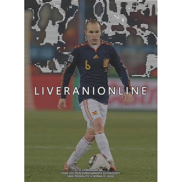 Fifa World Cup Sud Africa 2010 Match #47 Tshwane/Pretoria (Lotus Versfeld Stadium) - 25.06.2010 Cile-Spagna Nella Foto:Andres INIESTA /Ph.Vitez-Ag. Aldo Liverani