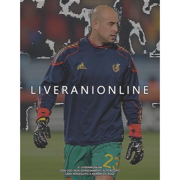 Fifa World Cup Sud Africa 2010 Match #47 Tshwane/Pretoria (Lotus Versfeld Stadium) - 25.06.2010 Cile-Spagna Nella Foto:Pepe REINA /Ph.Vitez-Ag. Aldo Liverani